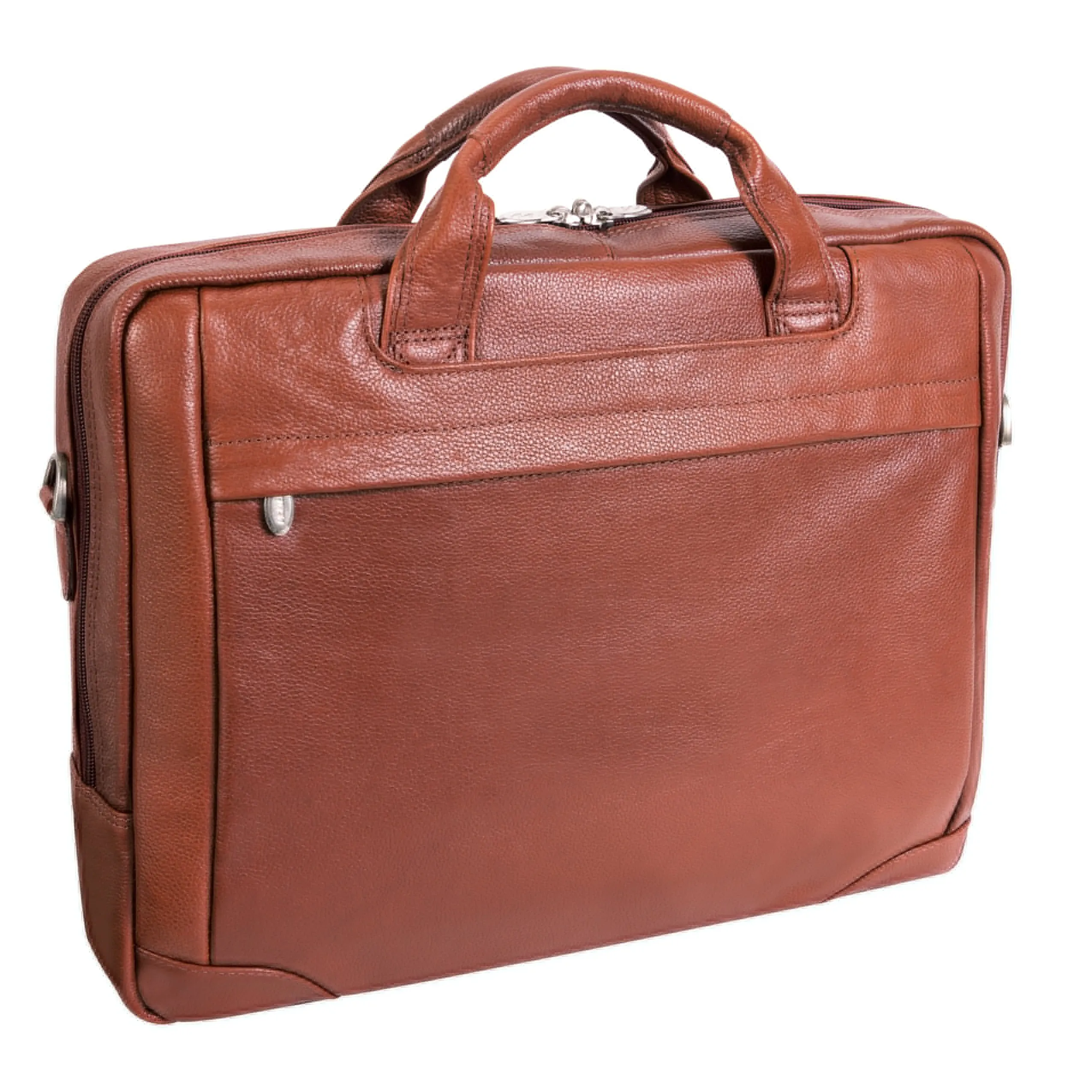 McKlein BRIDGEPORT 17" Large Leather Laptop & Tablet Briefcase