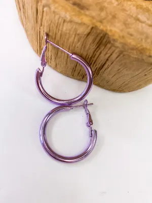 Metallic Hoop Lavender