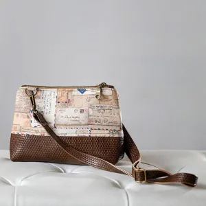 Mia Bag Kit - Brown Weave Faux Leather