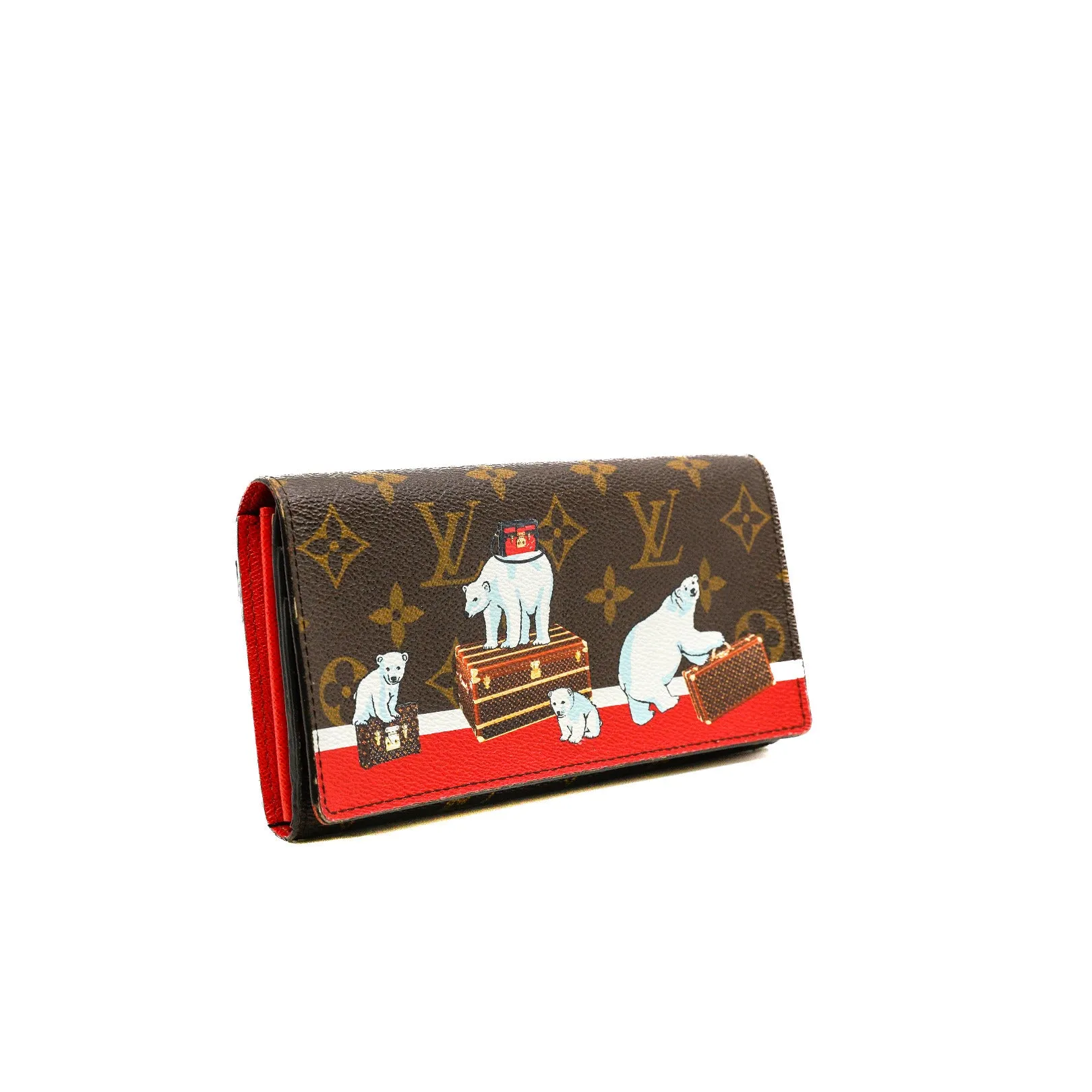 Monogram Limited Edition Christmas Polar Bear Wallet