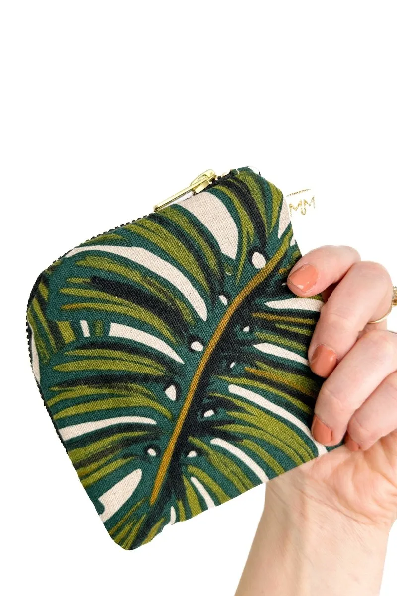 Monstera Mini Travel Pouch