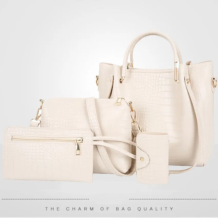 New Arrival Elegant, Stylish Ladies Bag Set3  PU Leather  On Sale (XNB6)