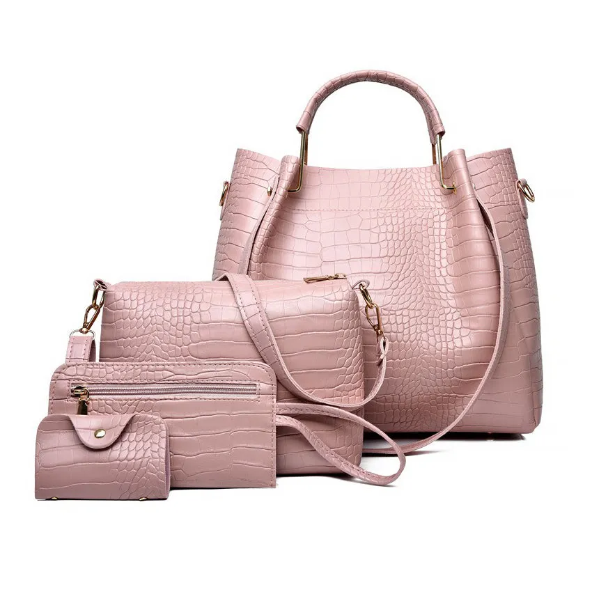 New Arrival Elegant, Stylish Ladies Bag Set3  PU Leather  On Sale (XNB6)