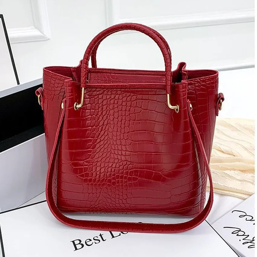 New Arrival Elegant, Stylish Ladies Bag Set3  PU Leather  On Sale (XNB6)