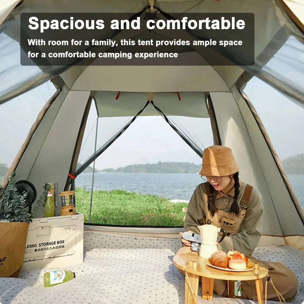 Outdoor Camping Tent Automatic Quick-opening Tent Portable Rainproof Sunshine-proof Tent for Self-driving Travel Fishing Hiking