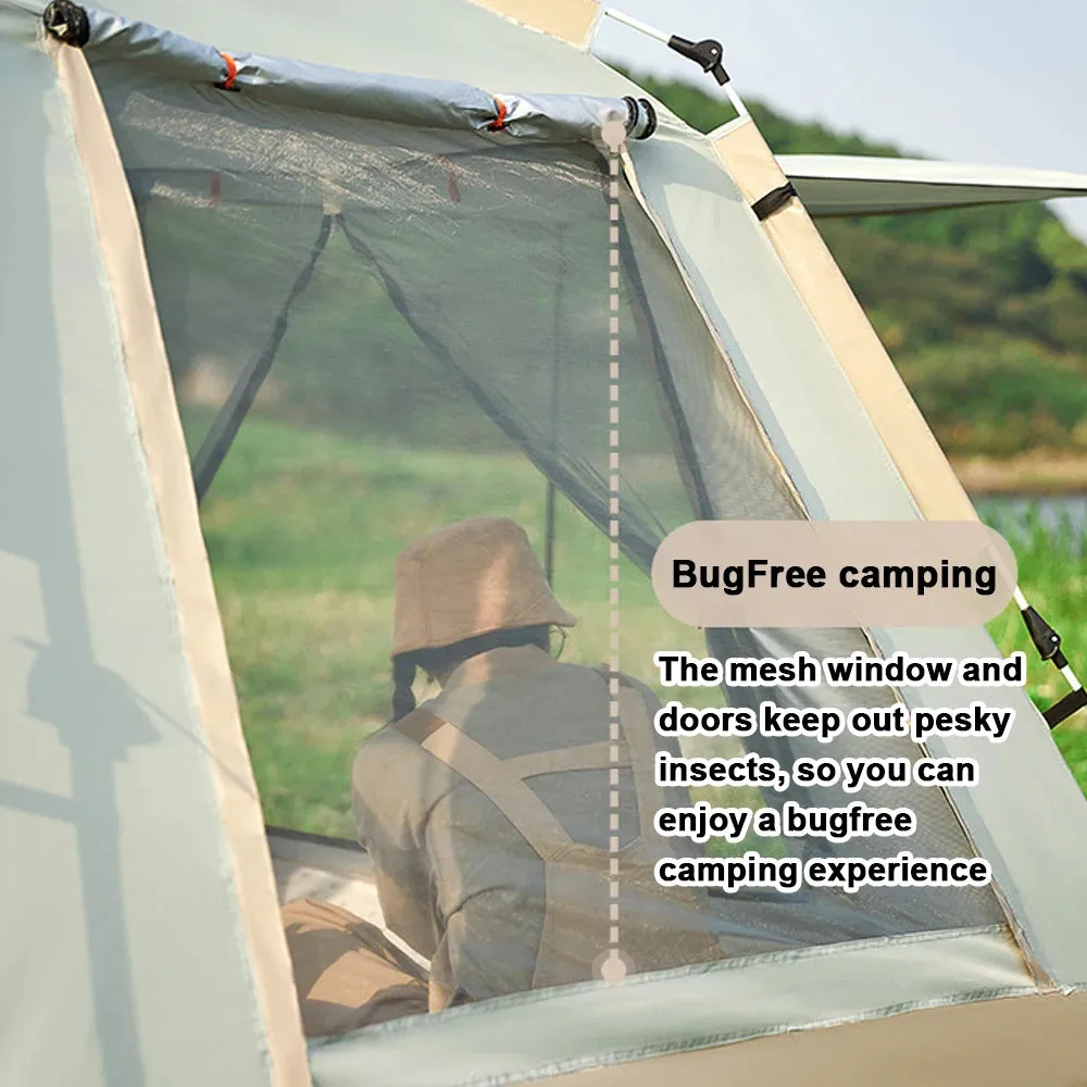 Outdoor Camping Tent Automatic Quick-opening Tent Portable Rainproof Sunshine-proof Tent for Self-driving Travel Fishing Hiking