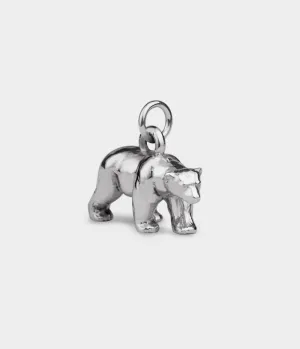 Polar Bear Charm / Sterling Silver / no stones