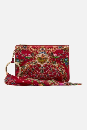 RING SCARF CLUTCH JUST ONE BITE SNOW WHITE