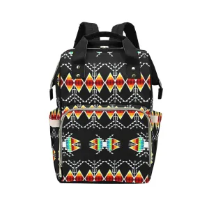 Sacred Trust Black Colour Multi-Function Diaper Backpack/Diaper Bag