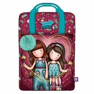 School Bag Gorjuss Fireworks Maroon 25 x 36 x 10 cm