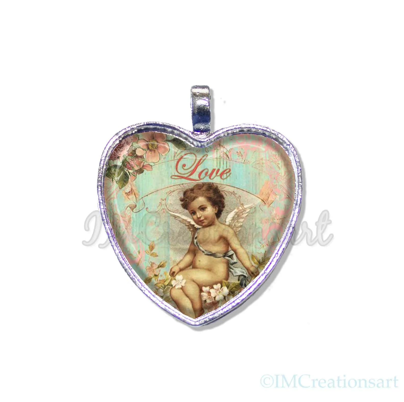 Shabby Chic Cherub Love