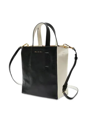 SHOPPING BAG - Black/Limestone