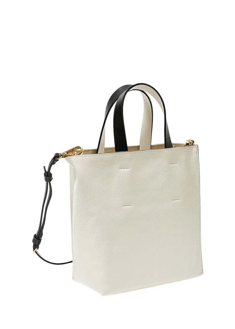 SHOPPING BAG - Black/Limestone