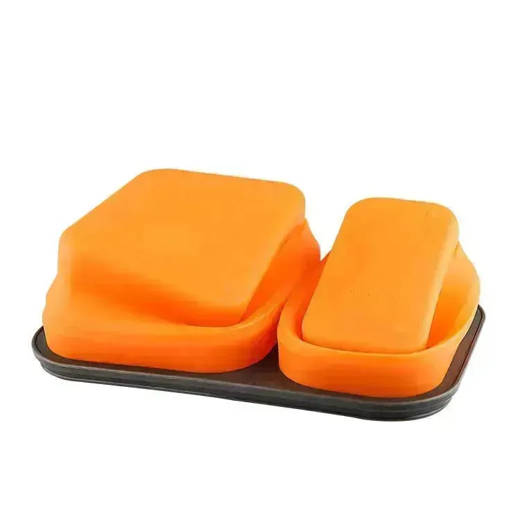 Silicone folding lunch box