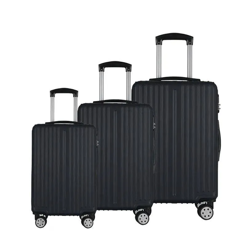 Sumo Luggage Bag Cabin Size Luggage Trolly - Black (Set Of 3)