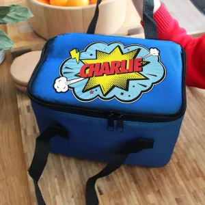 Superhero Blue Lunch Bag Personalised