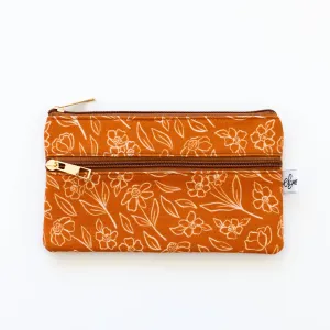 Terracotta Floral Pencil Pouch