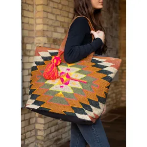 The Glenda Multicolored Aztec Tote