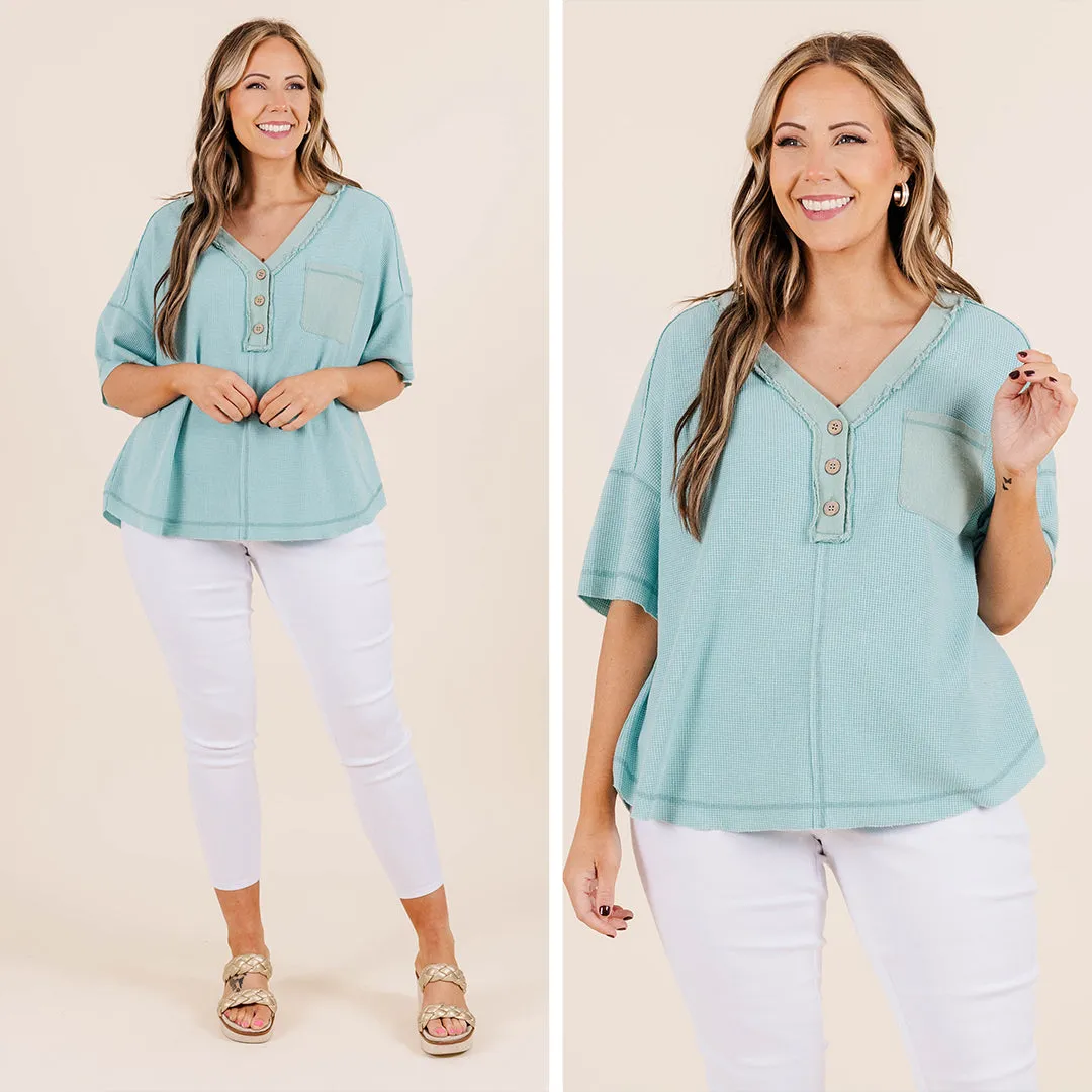 Too Chic Top, Blue