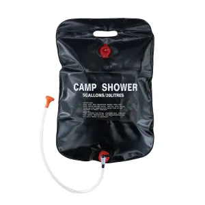 TrailGear Solar Shower Bag w/ Flexible Hose & Hanging Rope | 5-Gallon