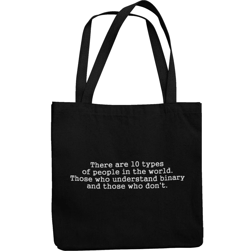 Understanding Binary Canvas Tote Shopping Bag