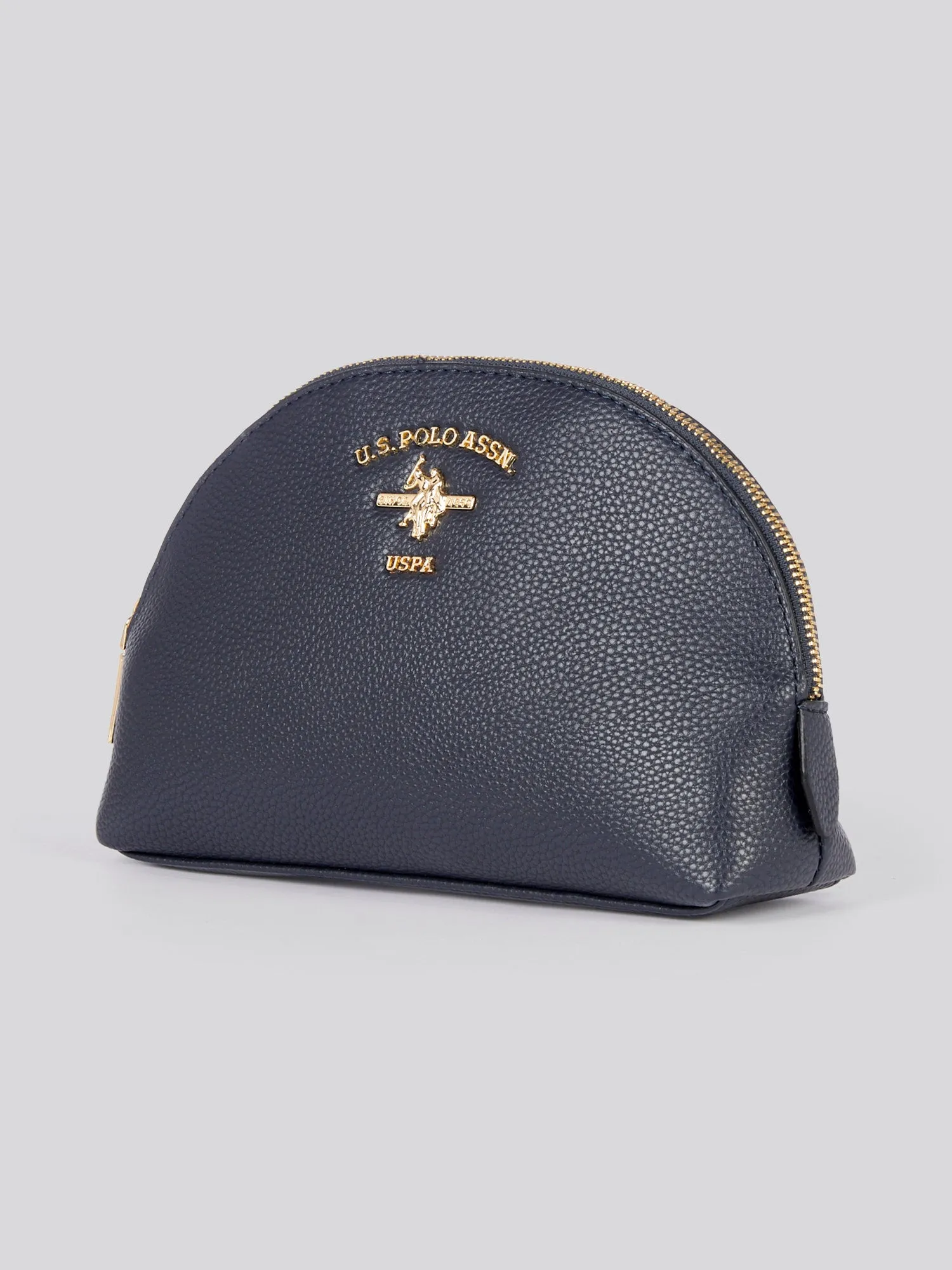 U.S. Polo Assn. Womens Stanford Round Beauty Bag in Navy