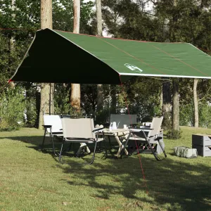 vidaXL Camping Tarp Green 420x440 cm Waterproof