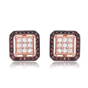 Vilette Rose Gold Square Limited Edition Studs