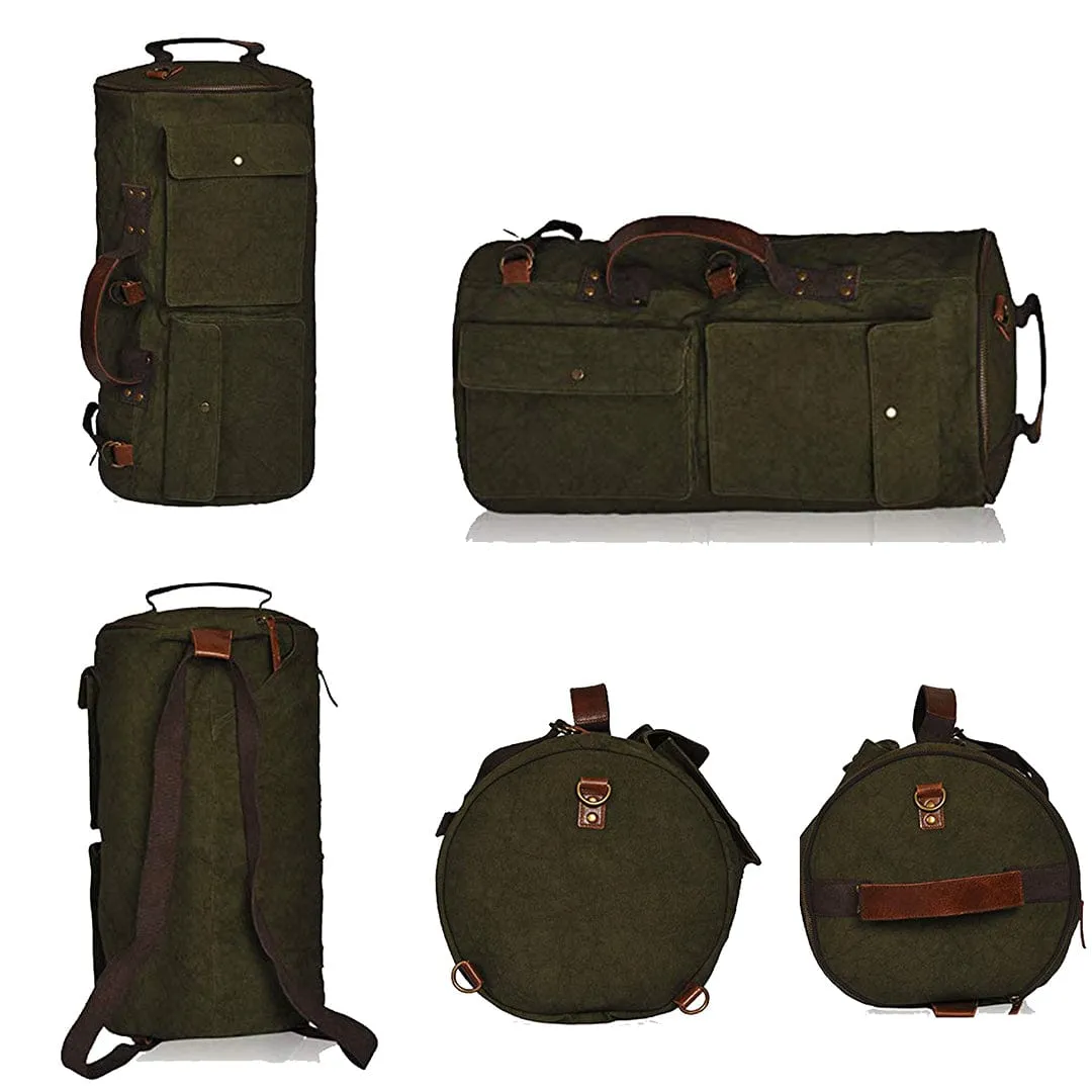 VINTAGE DUFFLE BAG - GREEN