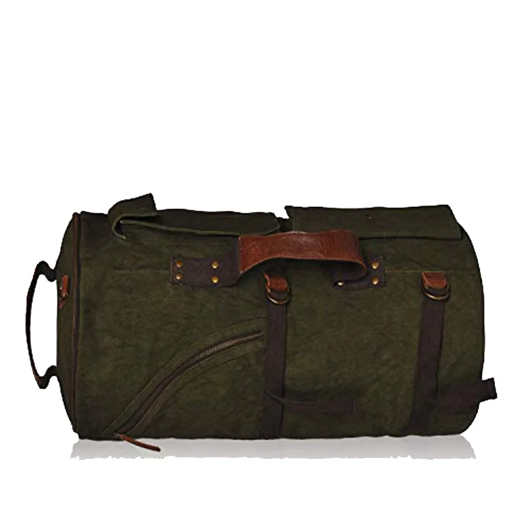 VINTAGE DUFFLE BAG - GREEN