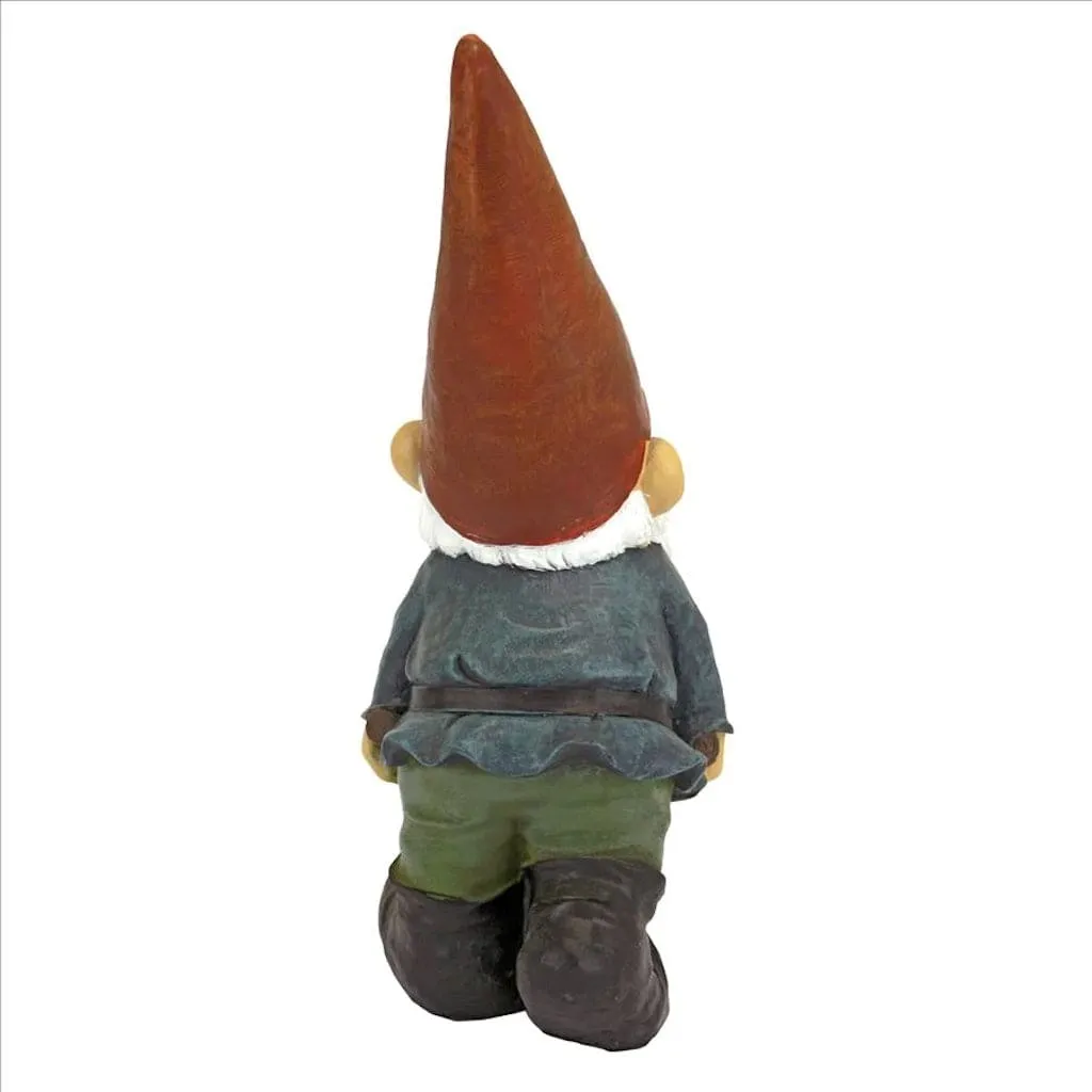 Wheelbarrow Willie Garden Gnome Statue by Design Toscano