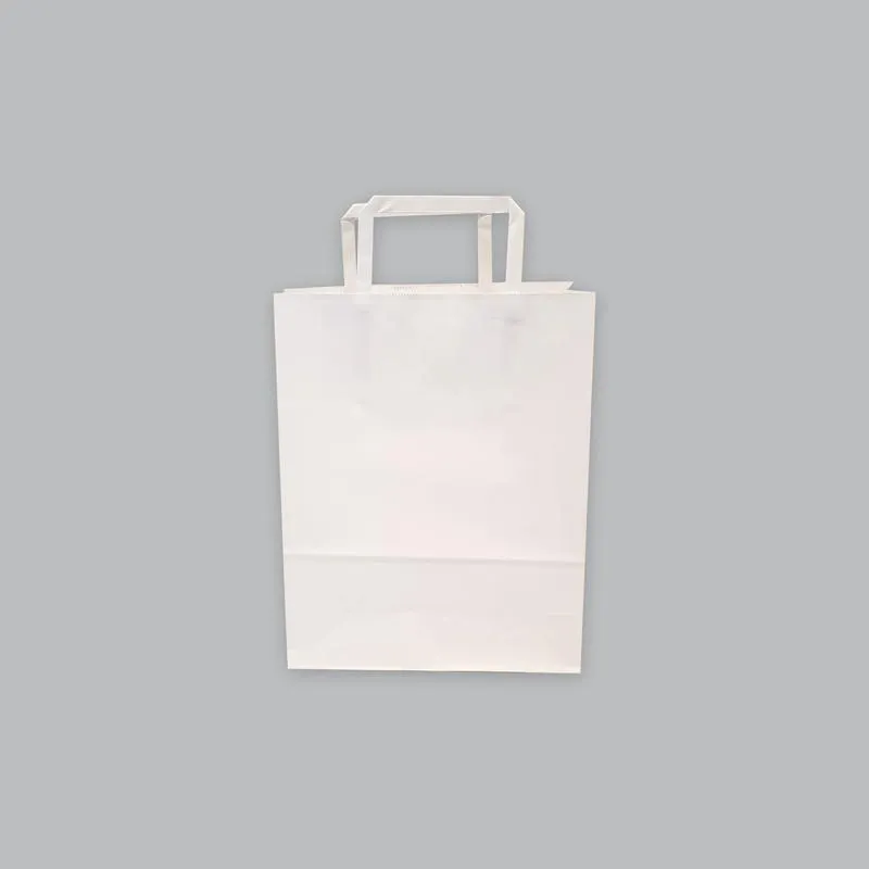 Whte Paper Shopping Bag Small 5Pcs