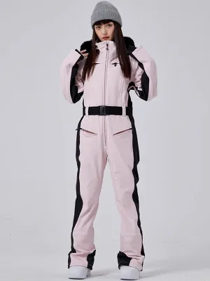 Women's Alpine Elegance Faux-Fur All-Inclusive Ski Overalls