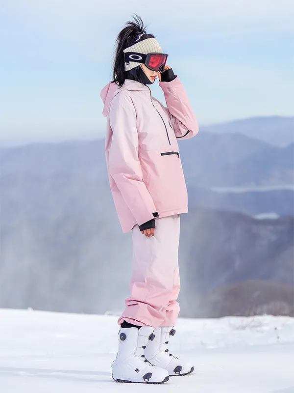 Women's Colorful Neon Winter Fun Mountain Snowboard Suits