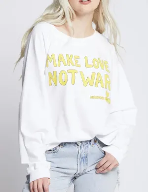 Woodstock Make Love Not War Sweatshirt